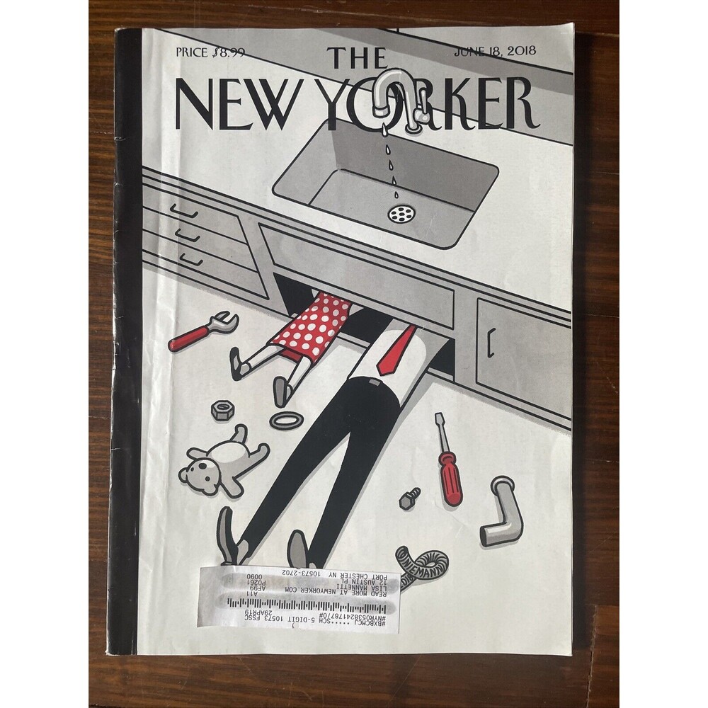 The New Yorker June 18, 2018 Father's Day Off Cover, Privacy, Foodies Magazine